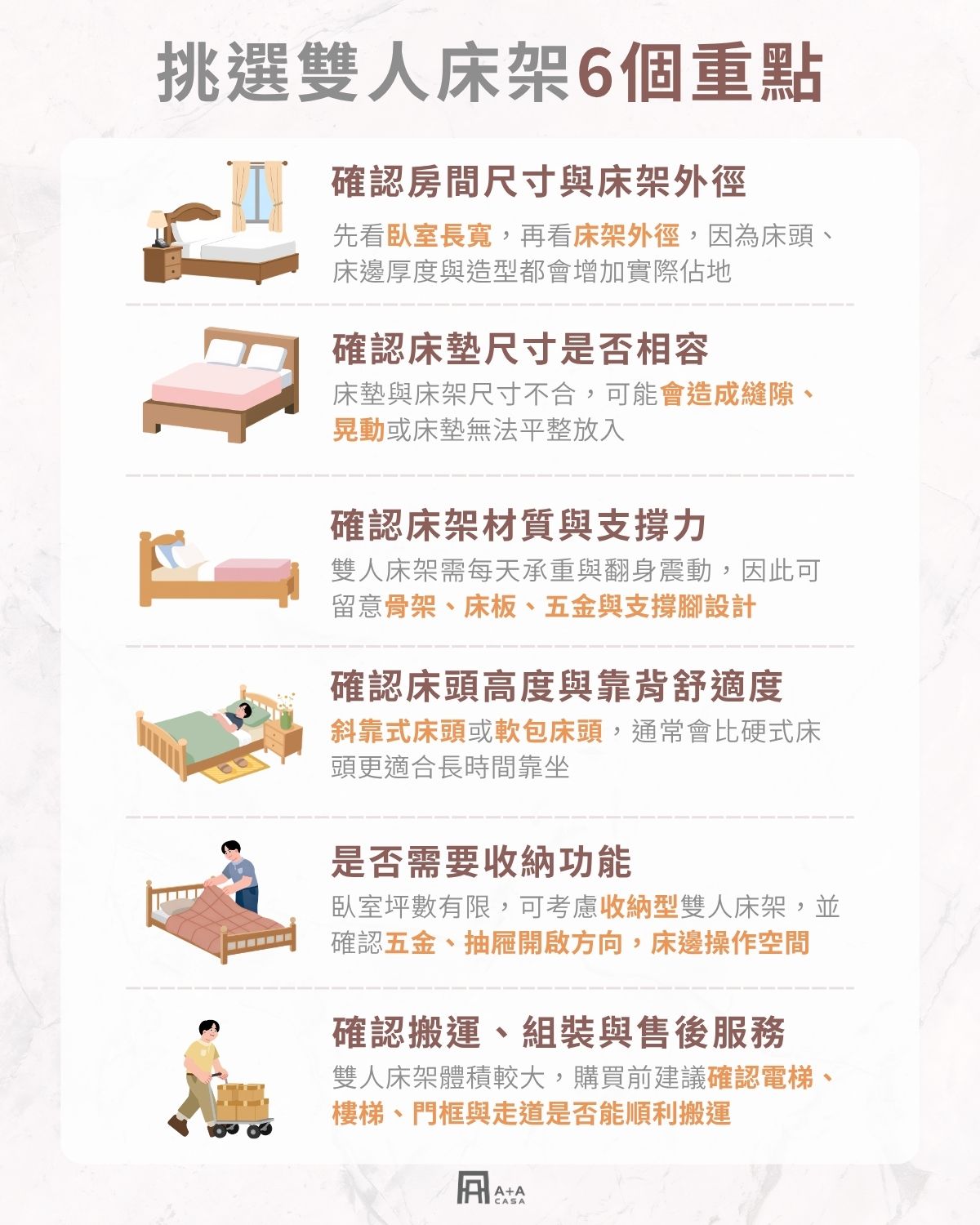 雙人床架怎麼選?購買前先看 6 個重點